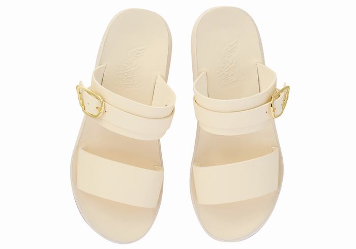 Sandały Do Wsuwania Damskie Ancient Greek Sandals Preveza Comfort Białe | UPW1843SY