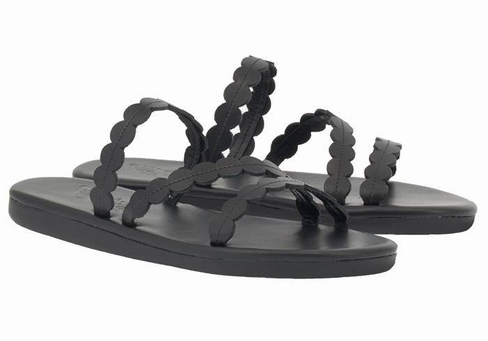 Sandały Do Wsuwania Damskie Ancient Greek Sandals Oceanis Czarne | DAW473MT