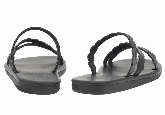 Sandały Do Wsuwania Damskie Ancient Greek Sandals Oceanis Czarne | DAW473MT