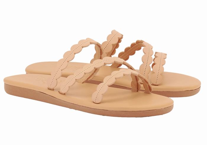 Sandały Do Wsuwania Damskie Ancient Greek Sandals Oceanis Beżowe | ZHG1548GH