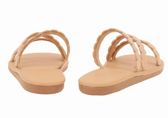 Sandały Do Wsuwania Damskie Ancient Greek Sandals Oceanis Beżowe | ZHG1548GH