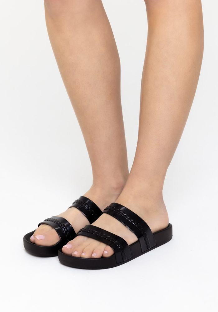 Sandały Do Wsuwania Damskie Ancient Greek Sandals Meli Czarne | LKL8745KJ