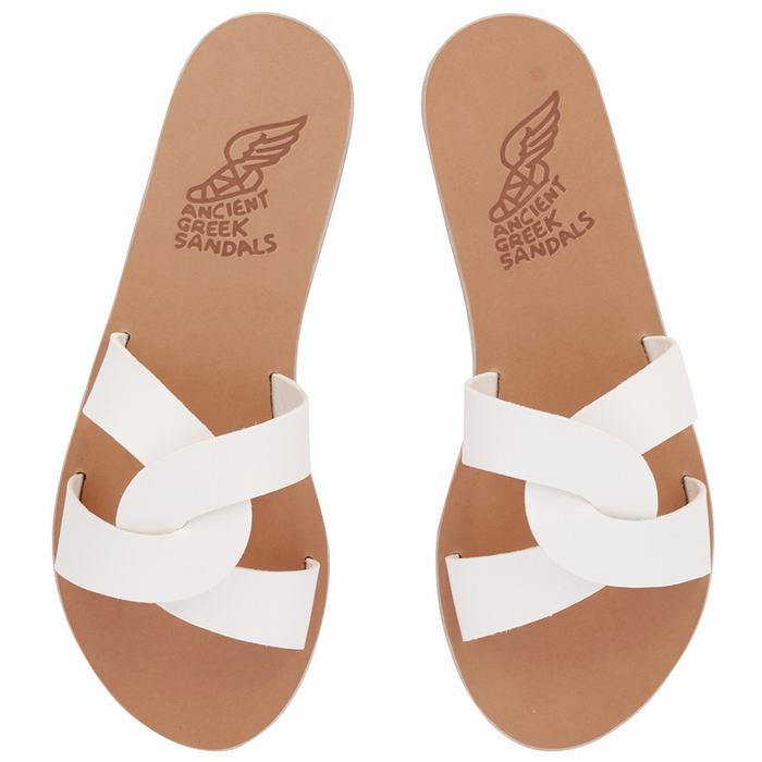 Sandały Do Wsuwania Damskie Ancient Greek Sandals Desmos Białe | FEJ1226GB