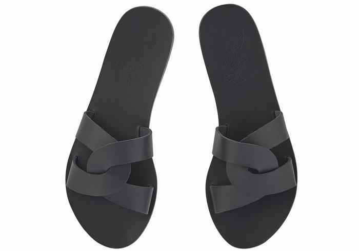 Sandały Do Wsuwania Damskie Ancient Greek Sandals Desmos Czarne | QXT8429GK