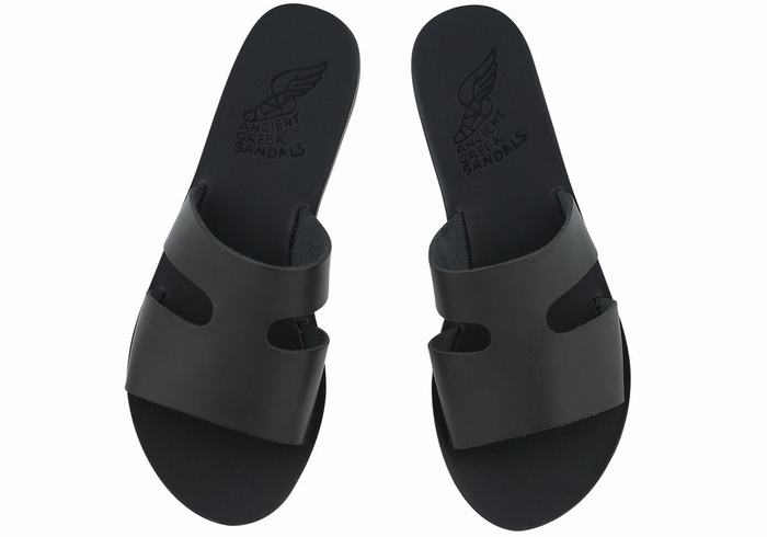 Sandały Do Wsuwania Damskie Ancient Greek Sandals Apteros Czarne | IPH3735HF