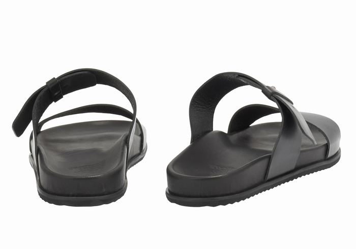 Sandały Do Wsuwania Męskie Ancient Greek Sandals Kimon Czarne | UJH368XR