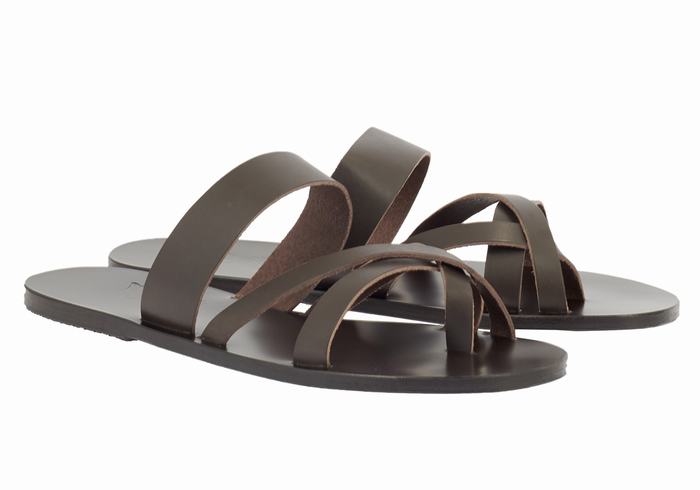 Sandały Do Wsuwania Męskie Ancient Greek Sandals Jason Czekolada | RFF3562UO