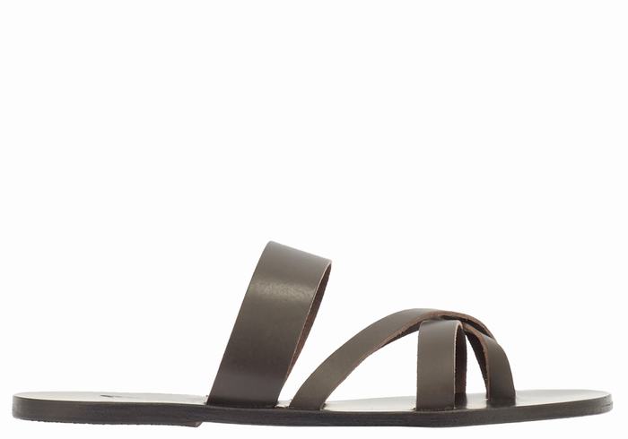 Sandały Do Wsuwania Męskie Ancient Greek Sandals Jason Czekolada | RFF3562UO