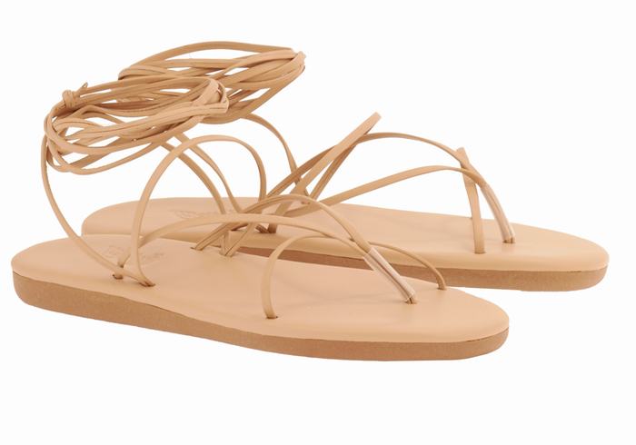 Sandały Gladiatorki Damskie Ancient Greek Sandals String Beżowe | YPG5348XQ