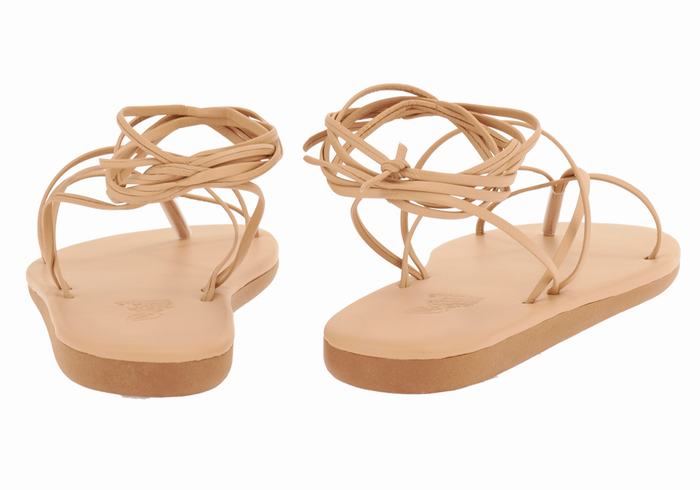 Sandały Gladiatorki Damskie Ancient Greek Sandals String Beżowe | YPG5348XQ