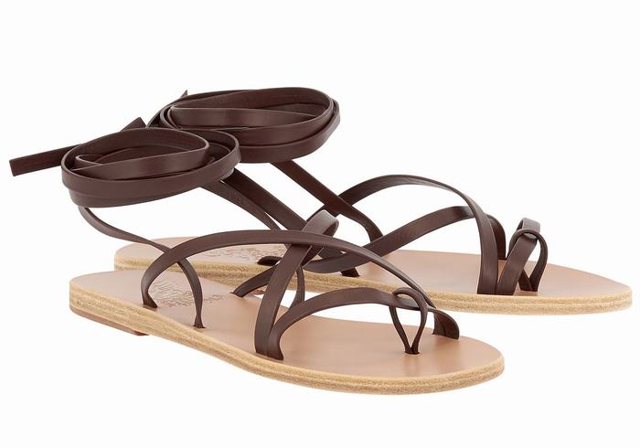 Sandały Gladiatorki Damskie Ancient Greek Sandals Morfi Leather Kawa | CBN2989YB