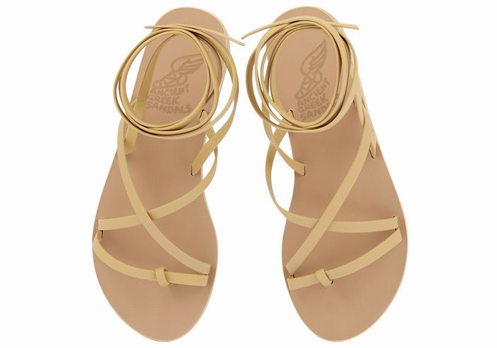 Sandały Gladiatorki Damskie Ancient Greek Sandals Morfi Leather Beżowe | THX6571FM