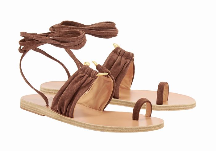 Sandały Gladiatorki Damskie Ancient Greek Sandals Kerasia Kawa | OPL1918EZ