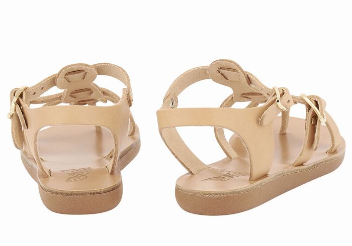 Sandały Płaskie Dziecięce Ancient Greek Sandals Little Grace Kelly Soft Beżowe | QZM8132PW