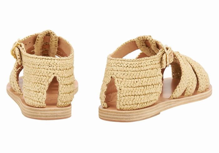 Sandały Rybaka Damskie Ancient Greek Sandals Homeria Beżowe | LXO635EK