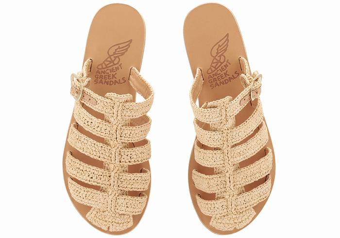 Sandały Rybaka Damskie Ancient Greek Sandals Cosmia Beżowe | DWF2341HS