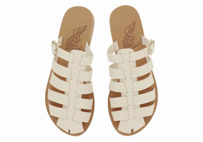 Sandały Rybaka Damskie Ancient Greek Sandals Cosmia Białe | IRK8655HW