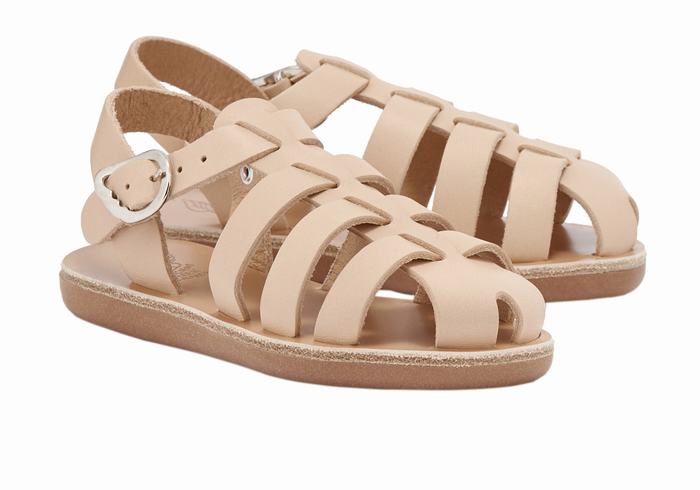 Sandały Rybaka Dziecięce Ancient Greek Sandals Little Ektoras Soft Beżowe | XID2524XG