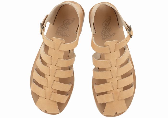 Sandały Rybaka Męskie Ancient Greek Sandals Homer Beżowe | PJK8321DU