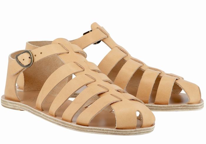 Sandały Rybaka Męskie Ancient Greek Sandals Homer Beżowe | PJK8321DU