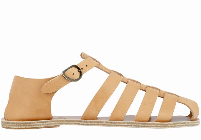 Sandały Rybaka Męskie Ancient Greek Sandals Homer Beżowe | PJK8321DU