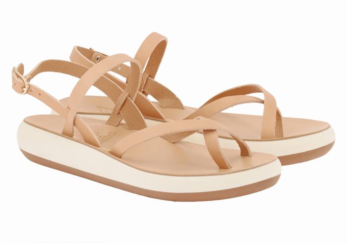 Sandały Z Paskiem Na Plecy Damskie Ancient Greek Sandals Tereza Comfort Beżowe | DUP4872BI