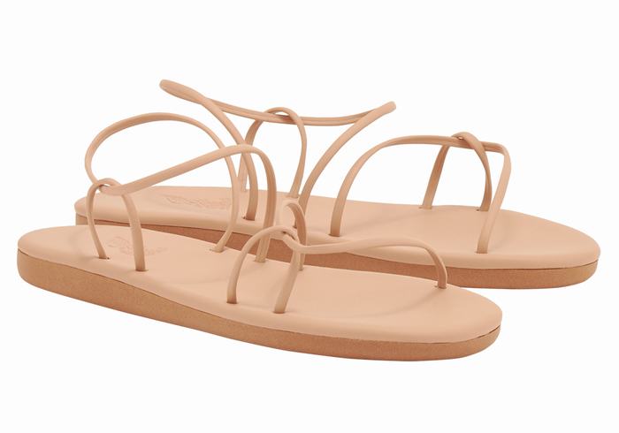 Sandały Z Paskiem Na Plecy Damskie Ancient Greek Sandals Proorismos Beżowe | IIB2169DT