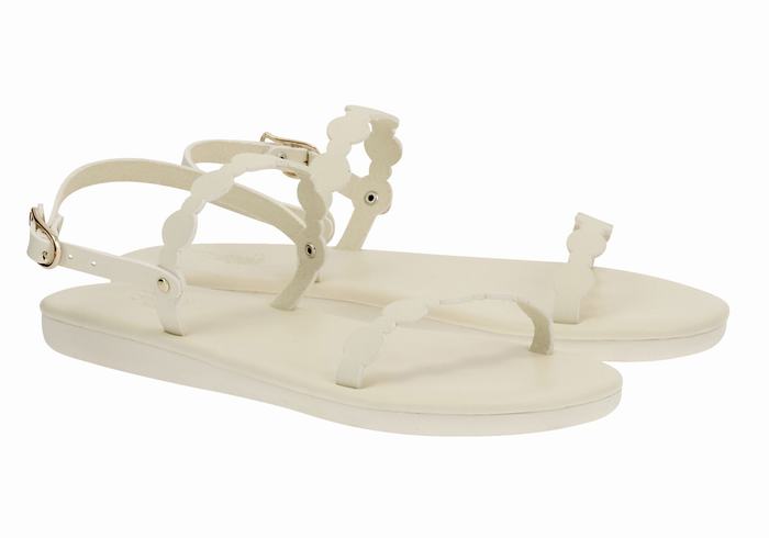 Sandały Z Paskiem Na Plecy Damskie Ancient Greek Sandals Orion Białe | KBK6394BE