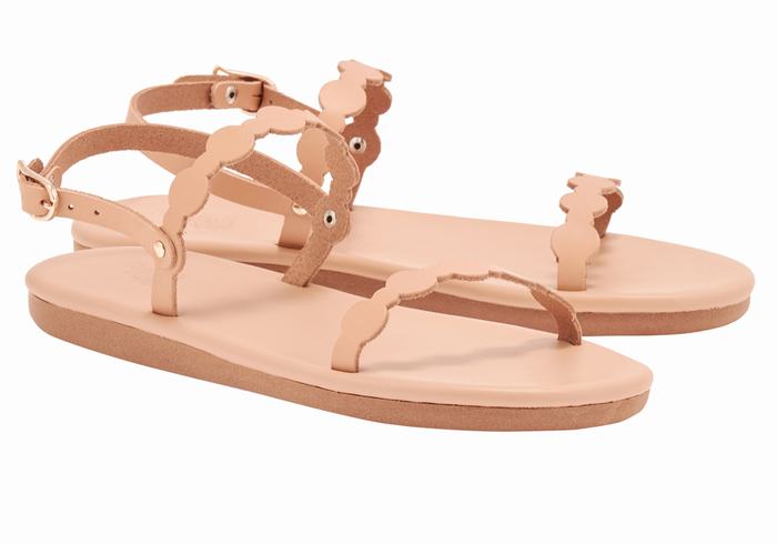 Sandały Z Paskiem Na Plecy Damskie Ancient Greek Sandals Orion Beżowe | LII651FD