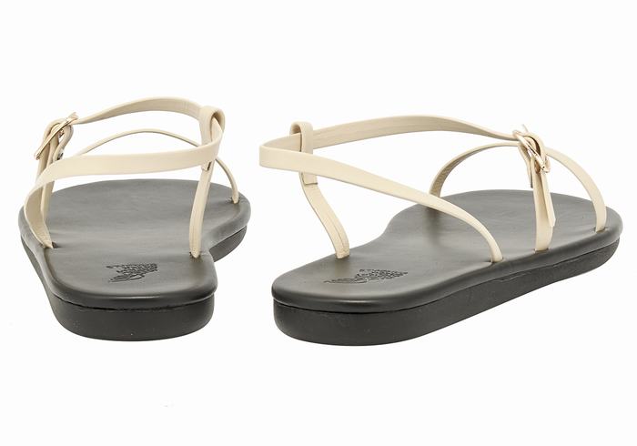 Sandały Z Paskiem Na Plecy Damskie Ancient Greek Sandals Niove Białe | BWE5772ER