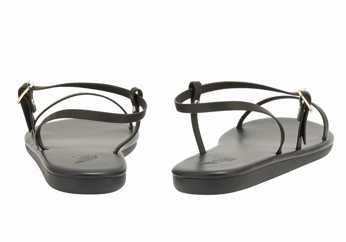 Sandały Z Paskiem Na Plecy Damskie Ancient Greek Sandals Niove Czarne | OZF8543UX