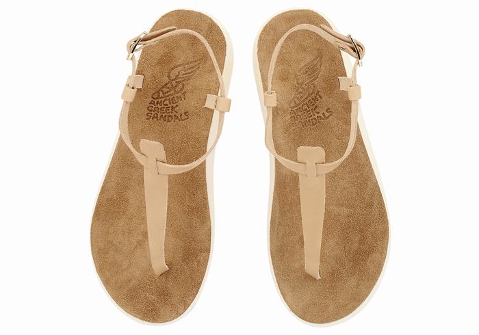 Sandały Z Paskiem Na Plecy Damskie Ancient Greek Sandals Lito Comfort Beżowe | PTX983AG