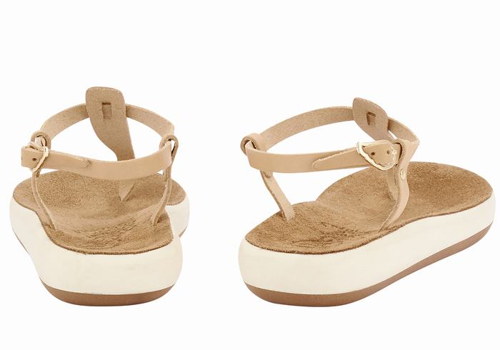 Sandały Z Paskiem Na Plecy Damskie Ancient Greek Sandals Lito Comfort Beżowe | PTX983AG