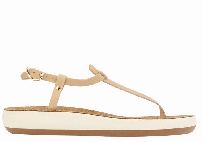 Sandały Z Paskiem Na Plecy Damskie Ancient Greek Sandals Lito Comfort Beżowe | PTX983AG