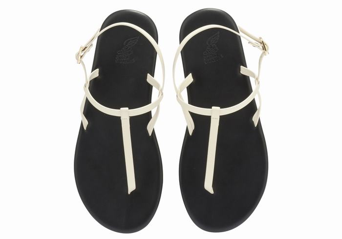 Sandały Z Paskiem Na Plecy Damskie Ancient Greek Sandals Lito Flip Flop Białe | DOT8588UK