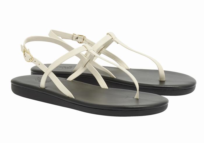 Sandały Z Paskiem Na Plecy Damskie Ancient Greek Sandals Lito Flip Flop Białe | DOT8588UK