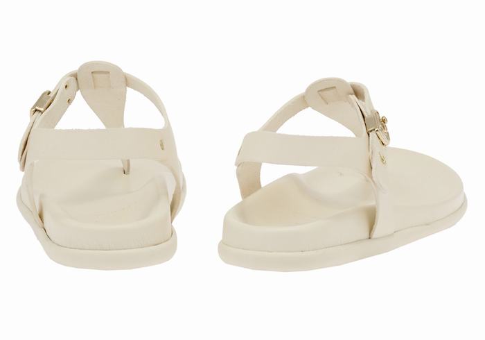 Sandały Z Paskiem Na Plecy Damskie Ancient Greek Sandals Alki Flip Flop Białe | HKR855KD