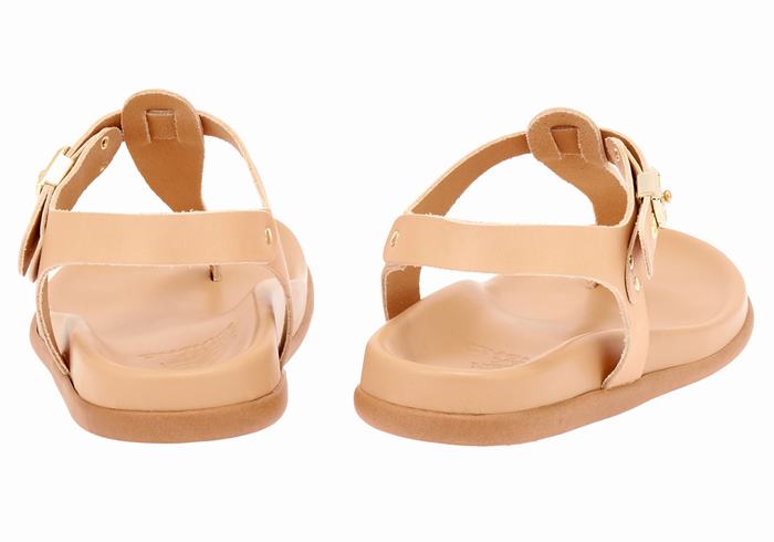 Sandały Z Paskiem Na Plecy Damskie Ancient Greek Sandals Alki Flip Flop Beżowe | QUP3193UR