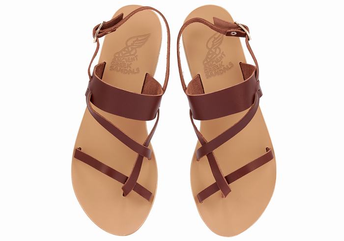 Sandały Z Paskiem Na Plecy Damskie Ancient Greek Sandals Alethea Leather Kawa | VDI2349QS