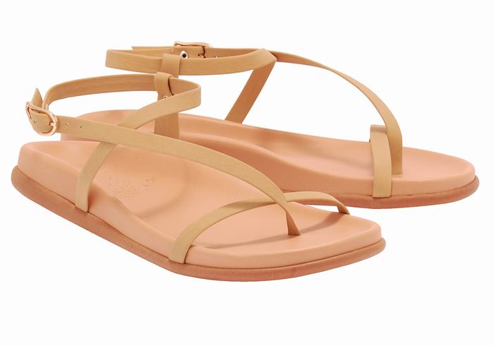 Sandały Z Paskiem Na Plecy Damskie Ancient Greek Sandals Aimilia Beżowe | BRX1084NK