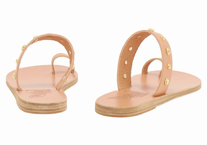 Sandały Ze Słupkami Damskie Ancient Greek Sandals Thalia Bee Beżowe | OIP9325RK