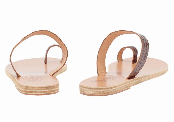 Sandały Ze Słupkami Damskie Ancient Greek Sandals Thalia Ciemny Czerwone Czarne | CAV3063XT