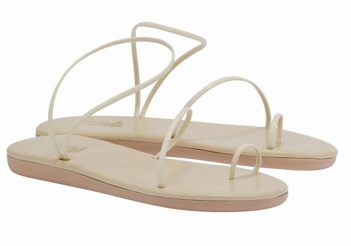 Sandały Ze Słupkami Damskie Ancient Greek Sandals Kansiz Białe | QIS4230MO