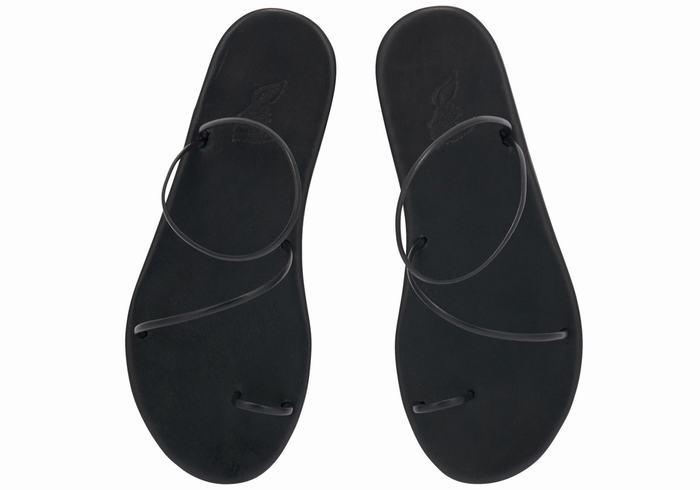 Sandały Ze Słupkami Damskie Ancient Greek Sandals Kansiz Czarne | QXM1658FC