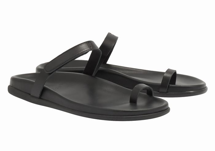 Sandały Ze Słupkami Damskie Ancient Greek Sandals Dokos Czarne | QWG7763RK