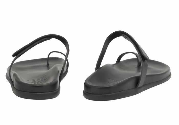 Sandały Ze Słupkami Damskie Ancient Greek Sandals Dokos Czarne | QWG7763RK