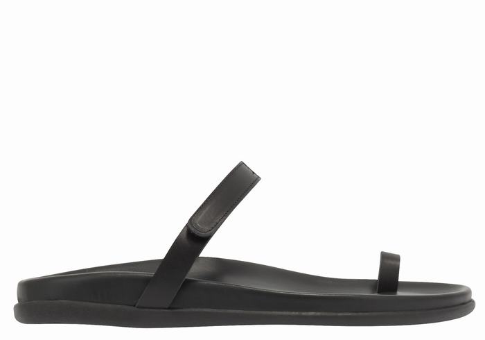 Sandały Ze Słupkami Damskie Ancient Greek Sandals Dokos Czarne | QWG7763RK