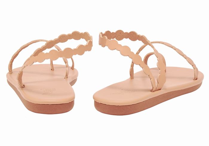 Sandały Ze Słupkami Damskie Ancient Greek Sandals Cronos Beżowe | CKM9490LO