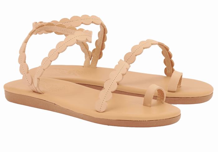 Sandały Ze Słupkami Damskie Ancient Greek Sandals Aura Beżowe | LLT8897KK