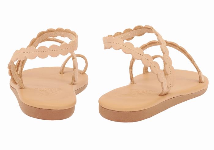 Sandały Ze Słupkami Damskie Ancient Greek Sandals Aura Beżowe | LLT8897KK